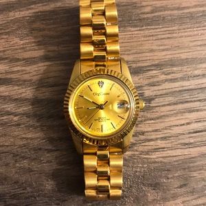 Oleg Cassini Gold Tone Watch